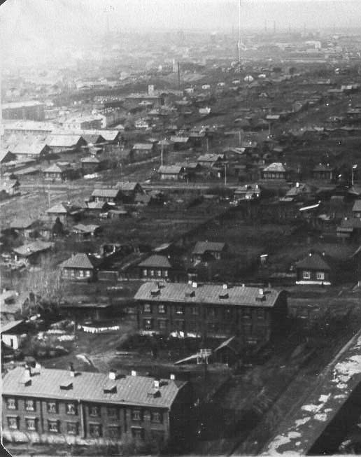 Вид на Пионерский поселок в 1940-е годы