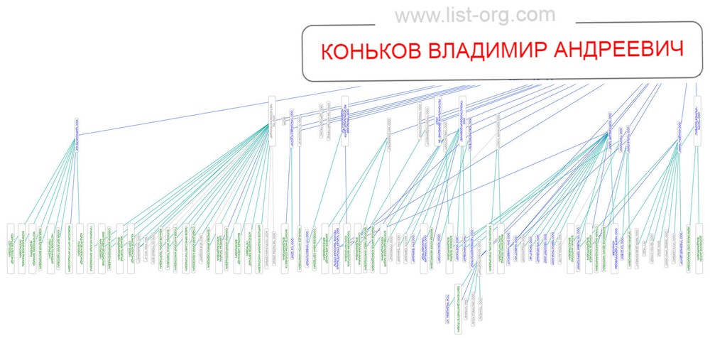 Компании, которые связаны с Владимиром Коньковым. Схему предоставил Александр Зыков