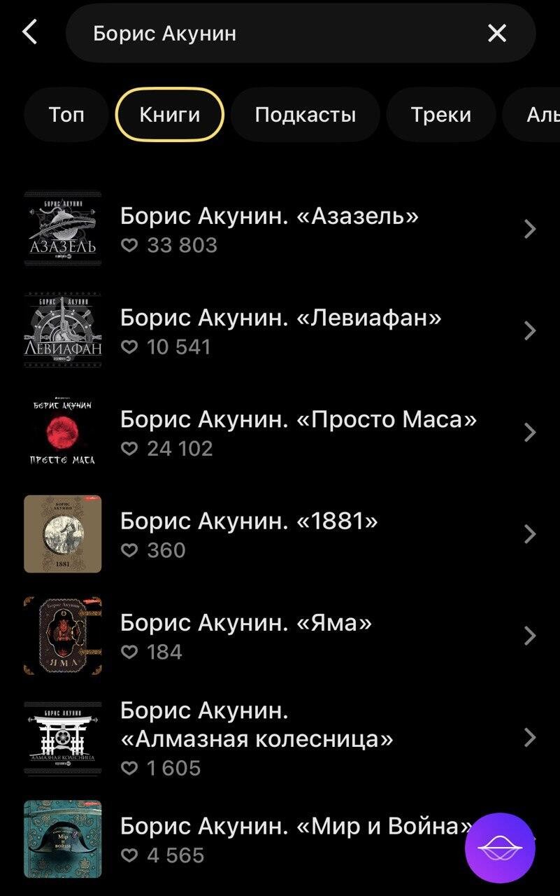 Скриншот: «Яндекс.Музыка»