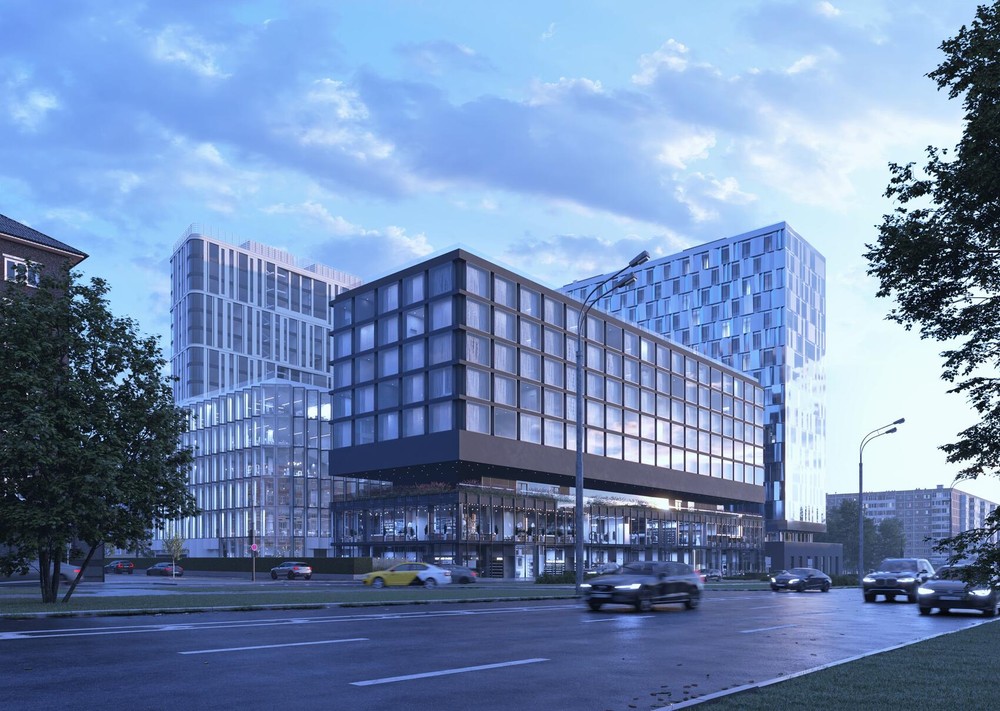 Многофункциональный комплекс Lunar на Ленинском проспекте, вл. 38 / Hutton Development