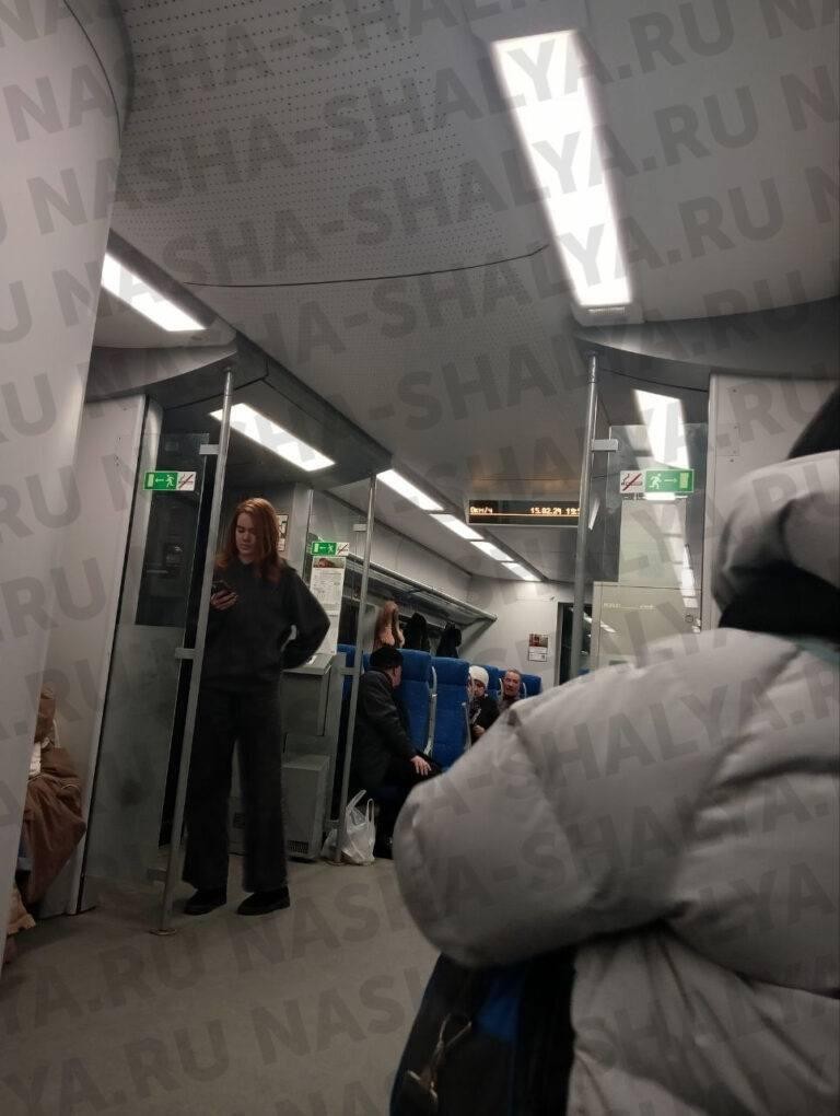 Пассажиры в задержанной «Ласточке» Фото: «Наша Шаля»