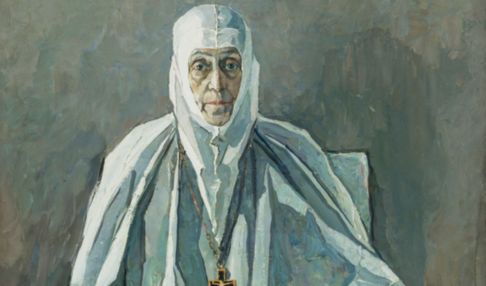 Корин П. Схимоигуменья, 1935, из собрания Государственной Третьяковской галереи