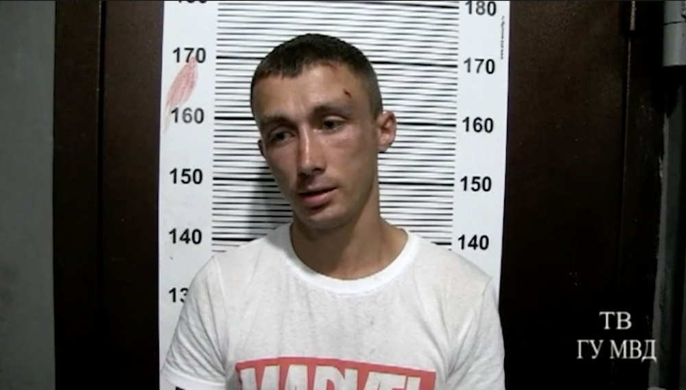 Обвиняемый Никита Рыжиков. Стоп-кадр из видео допроса МВД