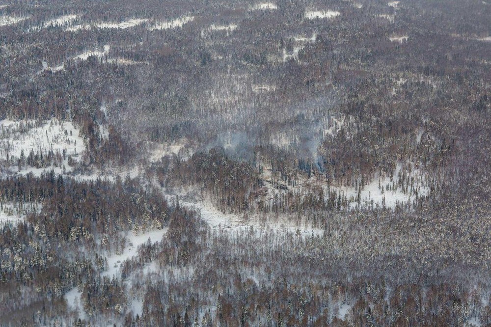 Ещё одни торфяные пожары, обнаруженные Авиалесоохраной / Фото: телеграм-канал «Свердловский пул»