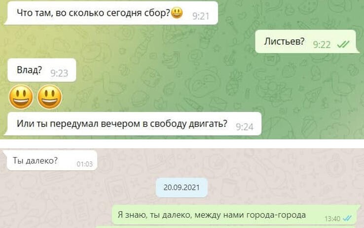 Скриншоты переписки в мессенджерах Арсения Негодяева