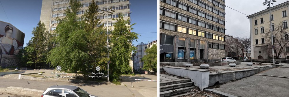 Фото: «Яндекс. Панорама», телеграм-канал «Деревья Екатеринбурга»