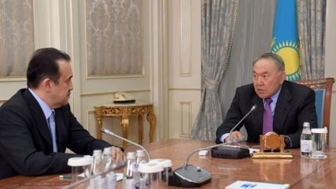 Масимов на встрече с Назарбаевым. Фото: gov.kz
