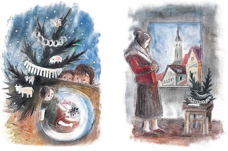 Фото: Иллюстрации из книги «Полынная елка» / Лабиринт