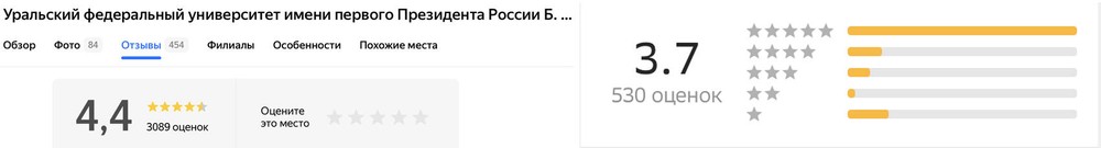Скриншоты 2Gis и «Яндекс.Карты»