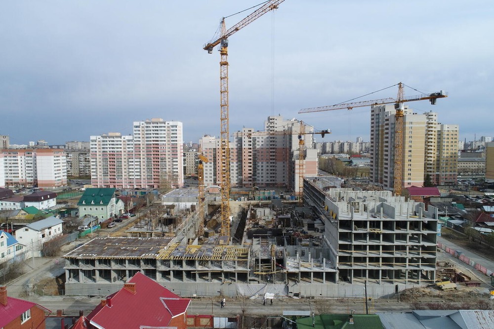 Прямо сейчас на Уралмаше возводятся современные кварталы. Фото: пресс-служба «Атомстройкомплекса»